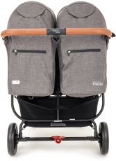 Прогулянкова коляска для двійні Valco Baby Snap Duo Trend Charcoal, з народження до 40 кг, тканина Tailormade
